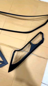 Paket Garnish Depan Belakang Grand All New Crv 2015 2016 Cover Chrome Hitam .