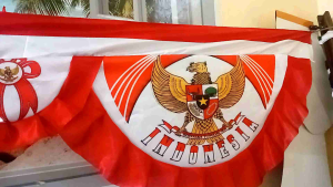 bendera background garuda 10 gelombang