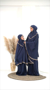ADA JUMBO Mukena Dewasa dan Remaja Renda Satin Premium Motif Yasmin