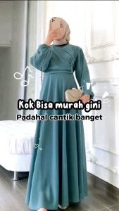 Hana Dress Gamis Pesta Kondangan Terbaru Aplikasi Mutiara Mewah Elegan Kekinian