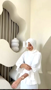 Pakaian Lebaran Pasangan 2024: Baju Dress Muslim Panjang & Kemeja Lengan Pendek