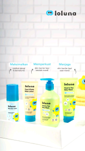 Loluna Baby Face Body Lotion Head To Toe Wash Sabun Shampo Losion Bayi - Lolunababy Hair Lotion Spray Losion Skincare Skin Care Anak Bayi Kream Cream Baby Wajah Muka Badan Sabun Mandi Shamoo Rambut Cerapair Rash Cream Krim Losion Bath Bomb Bathbomb