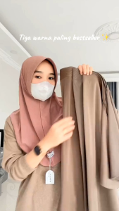 Beli 1 dapet hadiah‼️KENAN - Daily Dzevada Size M Hijab Instan Matt Jersey Bergo Kerudung Nyaman Ori