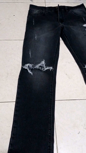 Celana Panjang Pria Jeans Model Sobek Bigsize Ukuran Jumbo 27-48 Bahan Street Melar Warna Gak Luntur
