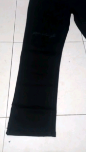 JUMBO - Celana Jeans Pria Panjang Hitam Sobek Lutut BIGSIZE 27-48 / Ukuran Jumbo Bahan Melar Model Skinny Slimfit Slim Fit