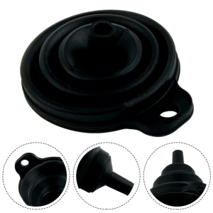 Corong Lipat Air Minyak Bensin Oli Multifungsi Collapsible Silicone Funnel 1.5cm - CL15 - Black