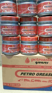 Grease Chassis Black Gemuk Stempet Petroasia PerDus Isi 24 Pcs Warna Hitam 100gr Pelumas Serbaguna