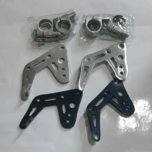 Breket kupingan lampu PNP shock motor RX KING plus cincin kleman set ful besi