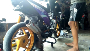knalpot Vario 110 125 150 knalpot racing CLD saringan setengah Vario old new LED leher samping atas