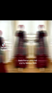 060 Gamis Batik Dellisa Set Rompi Terbaru 2025