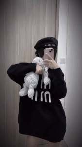 ÁO LEN ĐEN MIUMIU DỆT KIM QCCC (ảnh thật/video)