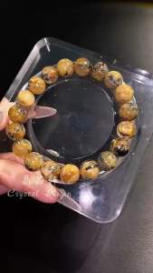 【现货】11MM 黑母矿钛晶手串|强力招财|事业贵人|防护能量|稳定气场|财富守护|Black Matrix Titanium Gold Rutilated Quartz Bracelet