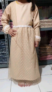 GAMIS LEBARAN/GAMIS ALYANA KID/MODEL TERBARU 2024/GAMIS KOMBINASI/GAMIS ANAK PEREMPUAN