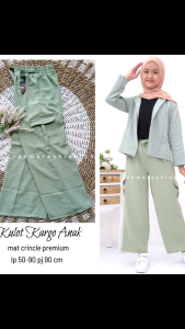 Kulot anak tanggung cargo crincle