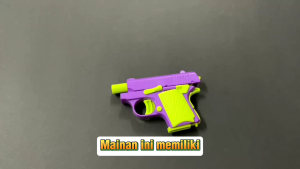 Mainan Anak Gun Plastik Fidget/ Mainan Printing 3D mini