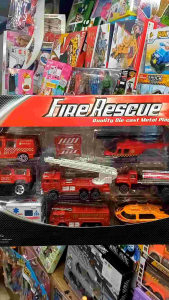 Mainan Diecast Mobil 1 Set Pemadam Fire Rescue Bahan Besi Termurah