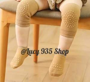 สนับเข่าเด็กพร้อมถุงเท้ากันลื่น สไตล์มินินอลแบบญี่ปุ่น สำหรับเด็กทารกป้องกันการคลาน เด็ก 0-3 ปี