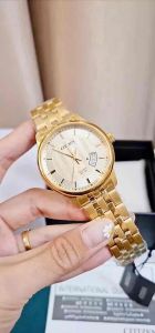 ĐỒNG HỒ NAM CHÍNH HÃNG Citizen BI1052-85P Quartz Yellow Dial Gold Stainless Steel & Case For Men