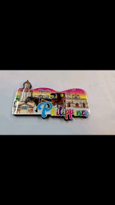 Manila Philippines Wooden Ref Magnets - Colorful 2D Designs - Perfect Travel Souvenir from Philippines