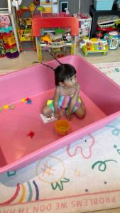 อ่างเปล สีชมพู พิเศษ อาบน้ำเด็ก กระบะทราย กระบะเล่นน้ำเด็ก อ่างบัว อ่างเลี้ยงปลา ผสมปูน กระบะปูน