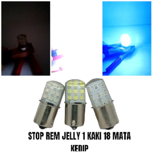 Lampu LED Stop Rem Mobil 1 Kaki 18 Mata Jelly Kedip 12 Volt DC
