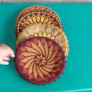 รองขาบาตรพระ  เฉวียงรองขาบาตรพระ   เฉียงด้ายวีนัสงานถากมือ  ขนาด9นิ้ว รองขาบาตรพระ