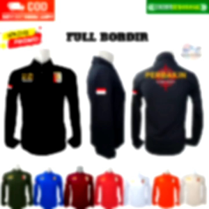 Kaos Baju Kaos Kerah Shirt Perbakin One Shot Panjang Banyak Pilihan Warna Bks