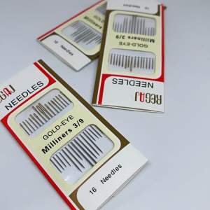 Regaj | Hand Needle 16 pieces Packed Gold Eye 3/9 Stailess Steel Multi-function Needles TelamartPH