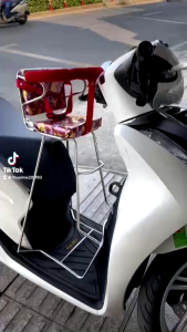 Ghế ngồi xe máy cho bé xe Sh125.150. Shi.Ps. Ghế tựa vòng bảo vệ