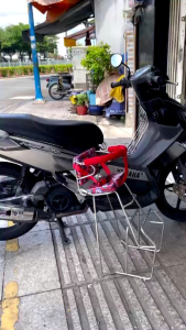 Ghế tựa vòng inox đi xe máy cho bé xe NouvoHayate.