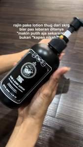 Thug Lotion Pencerah Badan with Niacinamide Vitamin E Aloe Vera 200ml Mencerahkan dan Melembutkan Kulit Lotion Laki Lotion Cowok Pencerah