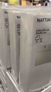 NATTJASMIN นัตต์ยัสมิน ปลอกผ้านวม+ปลอกหมอน 2 ใบ ขาว 200x200/50x80 ซม.