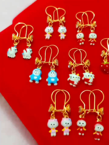 ANTING ANAK BONEKA PERAK 925 LAPIS MAS 24K