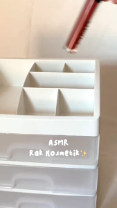 Rak Kosmetik 3 Susun: Praktis & Minimalis