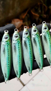 umpan metal jig cold sniper 3D full GID menyala terang 100 gr