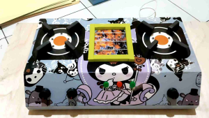 Mainan Masak masakan Kompor Led Kuromi ratu cocok untuk Kado dan Mainan koky cilik Ada Yang Pake Musik