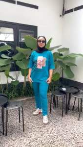 Pinixxo Store - One Set Wanita Ootd Hijab Oversize Terbaru Tosca