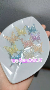 20gram manik kupu bening transparan aneka model