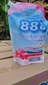 [Chính hãng] nước giặt xả thơm sạch 888 hương phấn thơm túi 3.2kg