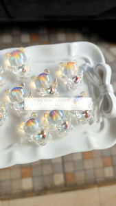 manik luxury bear sayap terbang luxury beads crystal