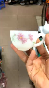 (Bao bù đổ vỡ) Bộ tách trà men ngọc sứ Mỹ USA Home set (loại chén nhỏ uống trà) nhập khẩu Thái Lan