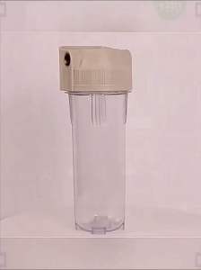 Includes home and kitchen water purifier prefilter 10-inch transparent filter bottle for tap water PP cotton core water purifier