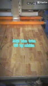 Mặt bàn tròn bo cạnh gỗ tự nhiên không thấm nước dày18mm