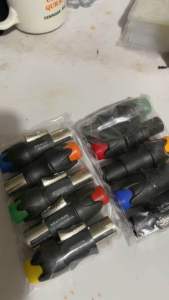 5 BUAH JACK SPEAKON BESI + KUNCI LOCK 5 WARNA NL4FC JACK MALE SPIKON NEUTRIK LIECHTENSTEIN AUDIO KOENKTOR Harddisk Eksternal enyimpanan Data Penyimpanan NAS Penyimpanan Penyimpanan untuk Mac XQD Cards