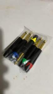 5 BUAH JACK AKAI GOLD 5 WARNA JACK AKAI GOLD PLATE AUDIO MALE EMAS