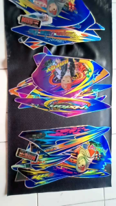 COD Striping Variasi Yamaha Vixion Biru Tua Hologram Murah Kualitas