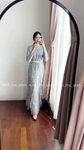 Dress Pesta - Dress Premium - Dress Sage - Gamis Sage - Gamis Pesta - Gamis Premium - Gamis Lebaran
