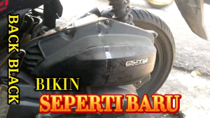 Penghitam Body Motor & Mobil Permanen Original Black Magic: Menghitamkan Plastik Kasar Trim Semir Motor Dashboard dengan Kualitas Super
