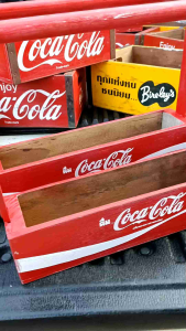 กระเช้าไม้ ลังไม้ กระเช้าเครื่องปรุง ลังโค้ก สะสมโค้ก โค้ก coke กระบะโค้ก ถาดไม้ ถาดเสริฟ งานทำขึ้นใหม่จากไม้เนื้อแข็ง กระเช้า - Lazada