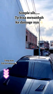 Air Flow Kap Mesin Variasi Mobil Isi 2pcs Universal Bahan Plastik ABS Sudah Di Lengkapi Perekat BB